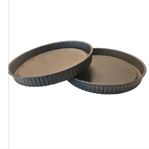 EUC Set of 2 Pampered  Chef Tart Pans